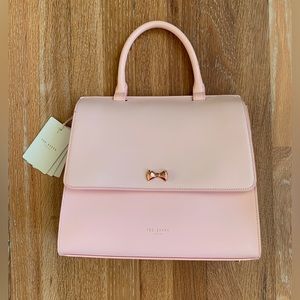 Ted Baker Micro Bow Medium Lady Bag in Pale Pink